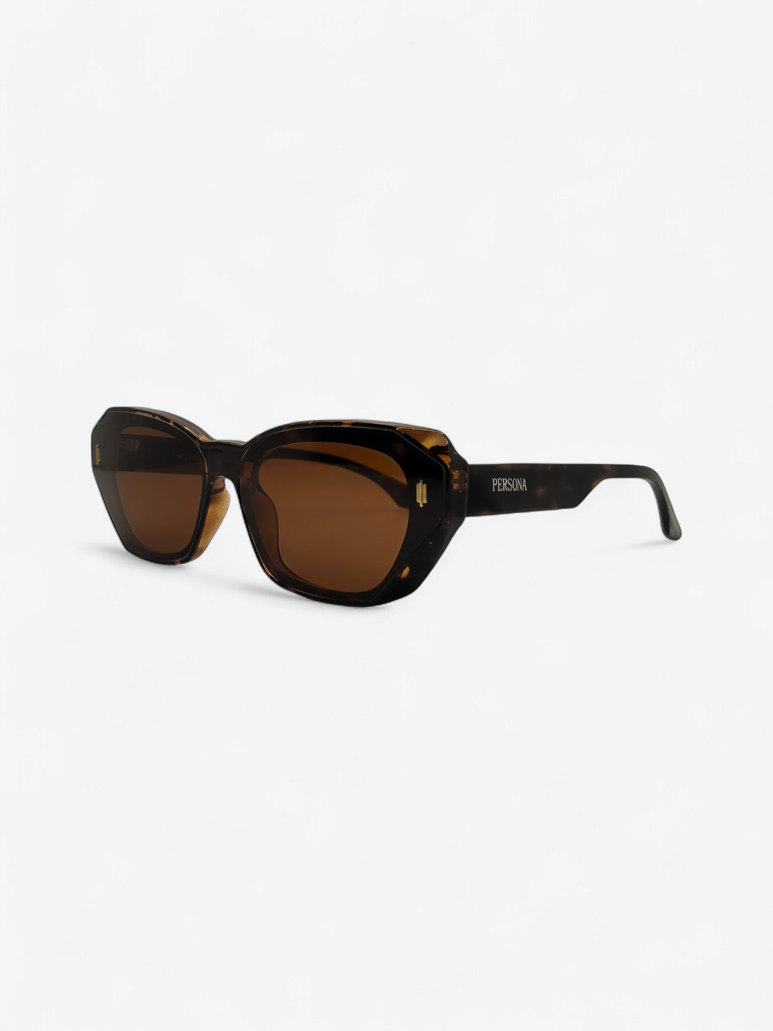 Angled shot of polarised Leader sunglasses - confidence-boosting design