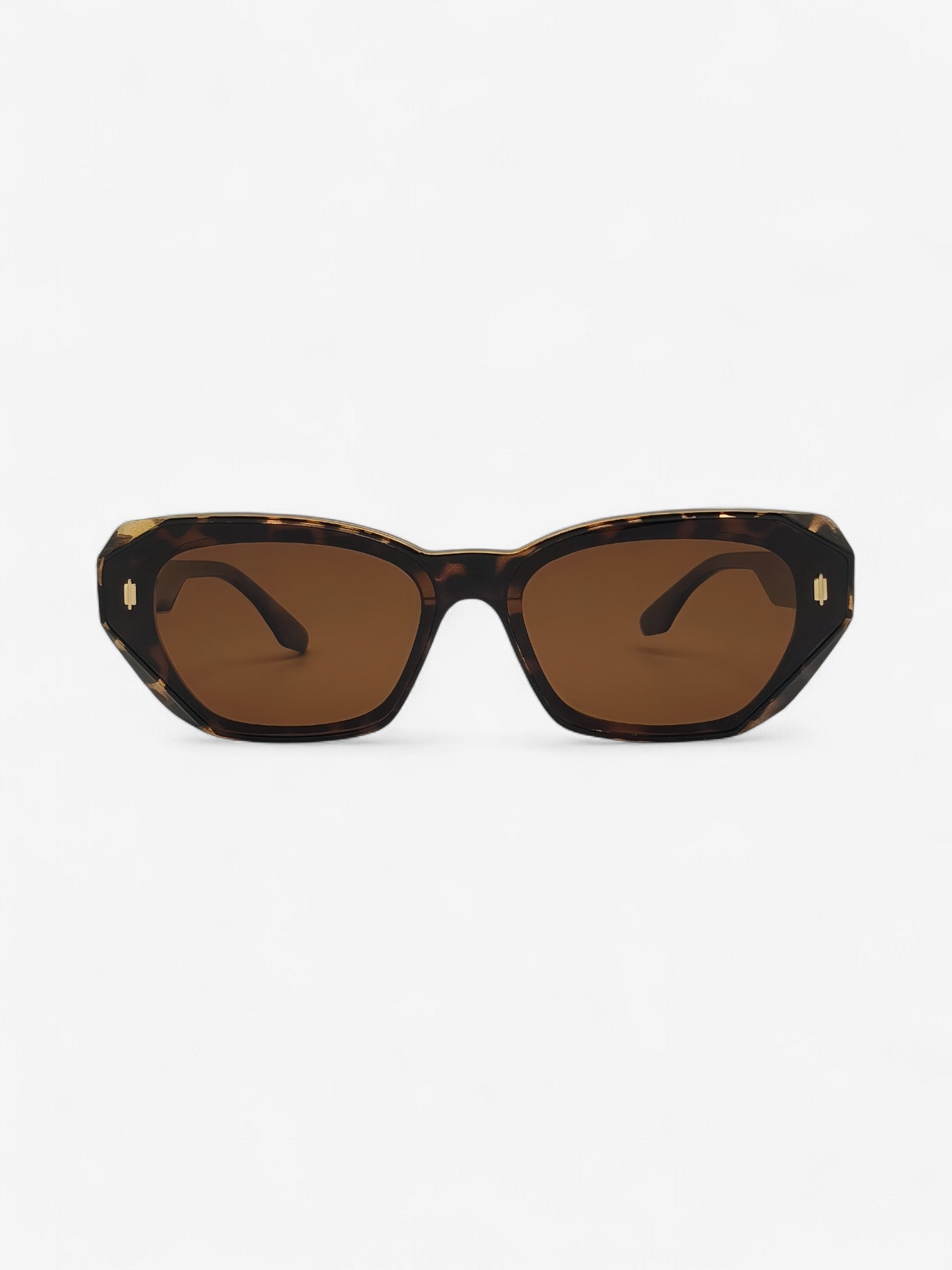 Brown polarised cat eye sunglasses for women and men - The Leader - elegant unisex style