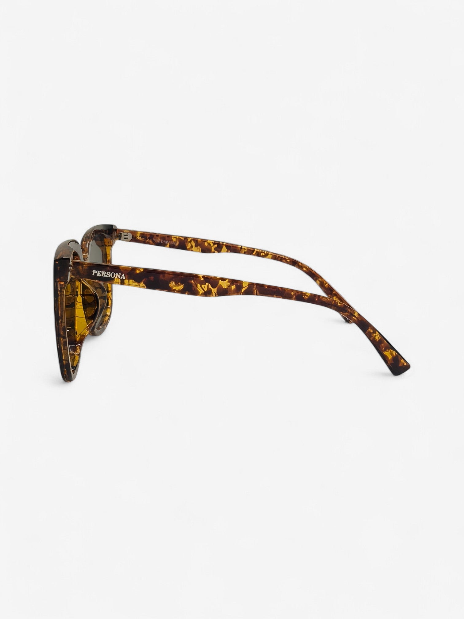 Side profile of Dreamer sunglasses - impact-resistant tortoiseshell 